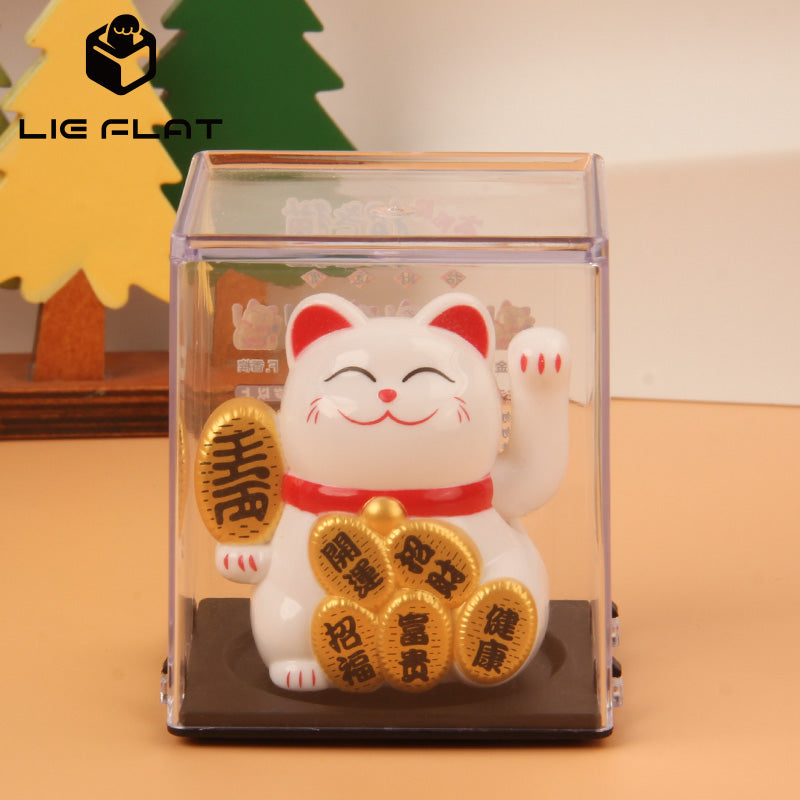 LIEE FLAT 2 inch Gold Coins Lucky Cat