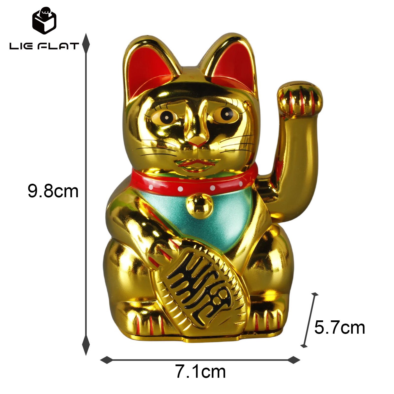 Automatic waving lucky cat ornament