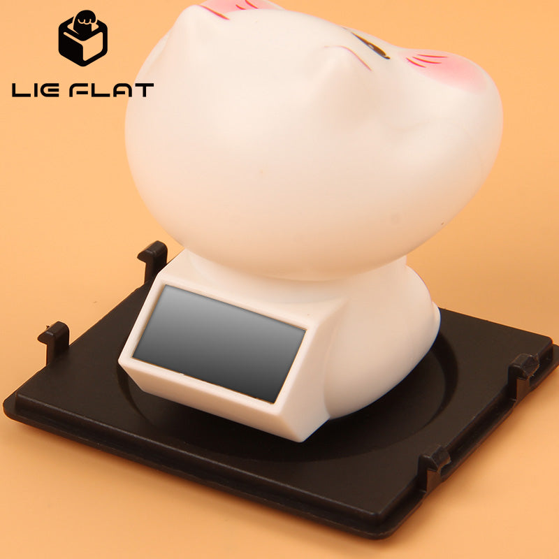 Solar lucky cat classic beckoning fortune cat - angle 5