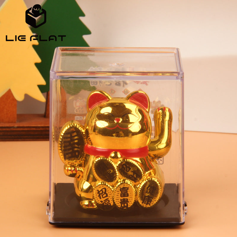 LIEE FLAT 2 inch Gold Coins Lucky Cat