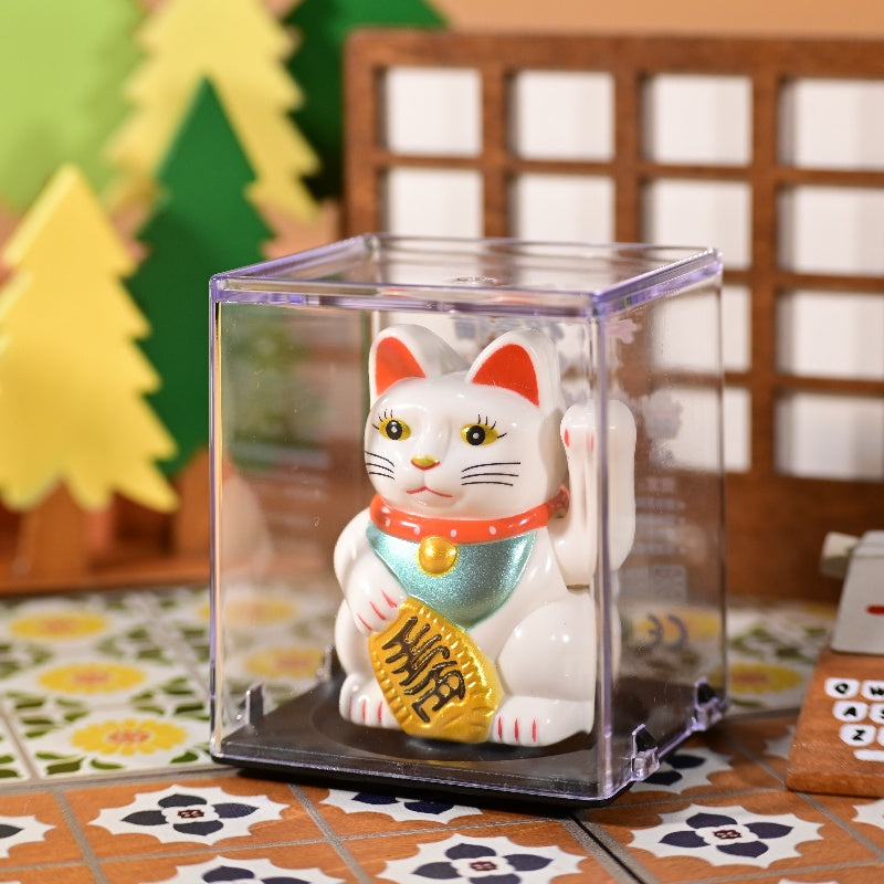 LIEE FLAT Solar Energy Wealth Cat Japanese style lucky cat Maneki neko with Shaking Hand