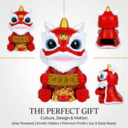 Solar Lion Dance Cat: Gentle Motion Desk Companion customization preview: Left view