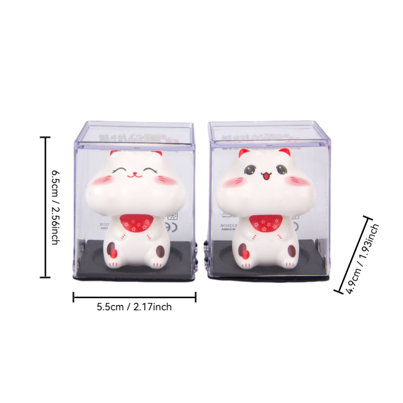 Solar lucky cat classic beckoning fortune cat - angle 6
