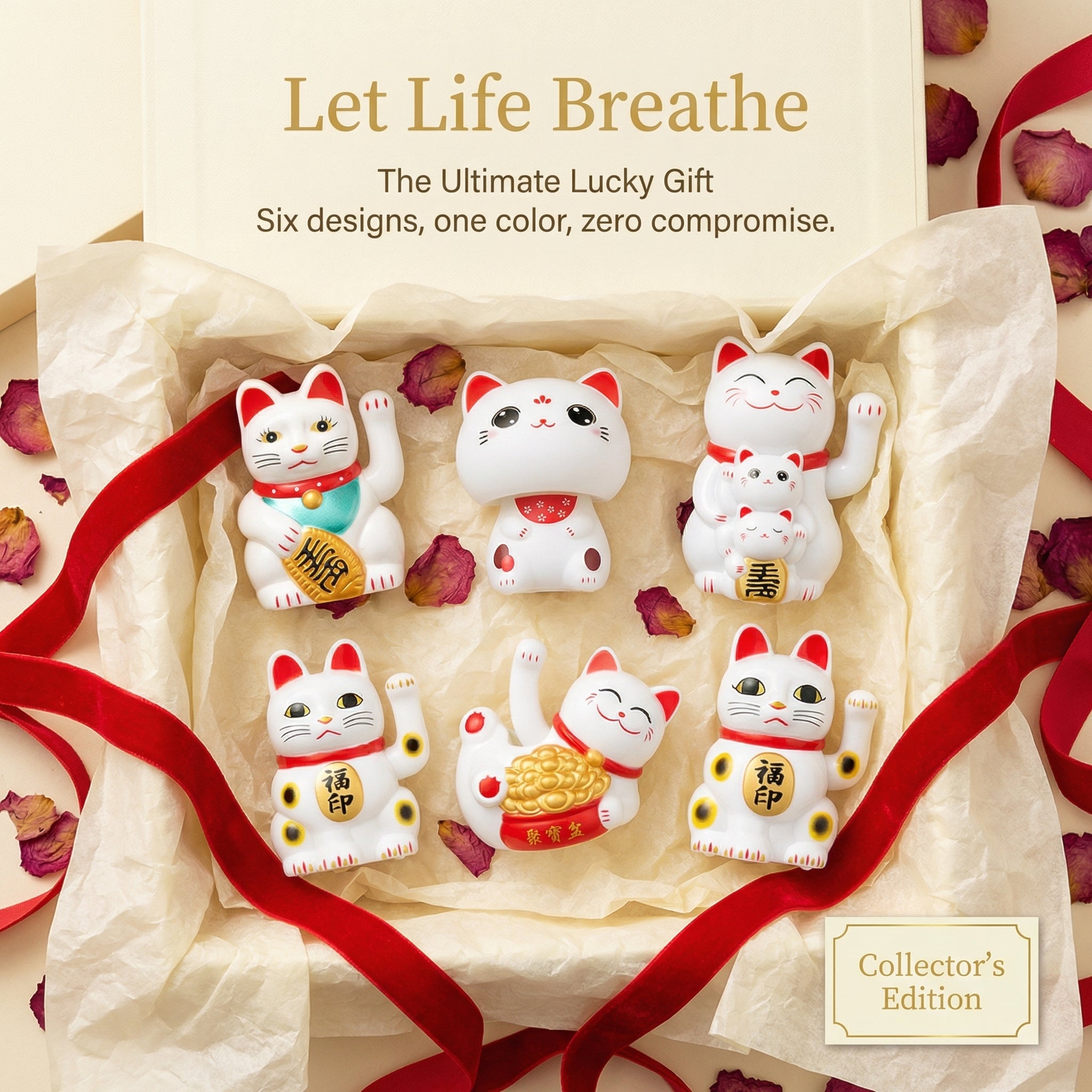 COLLECTOR-SET solar lucky cat bundle - image 4 - LIEE FLAT CAT