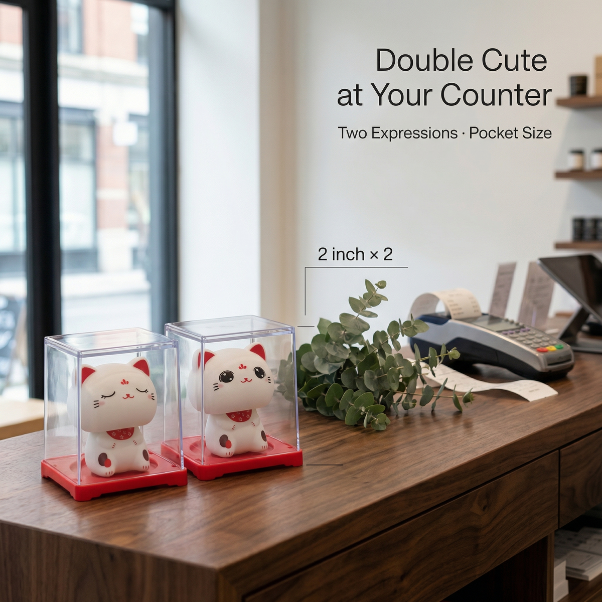DUO-BIGHEAD solar lucky cat bundle - image 3 - LIEE FLAT CAT
