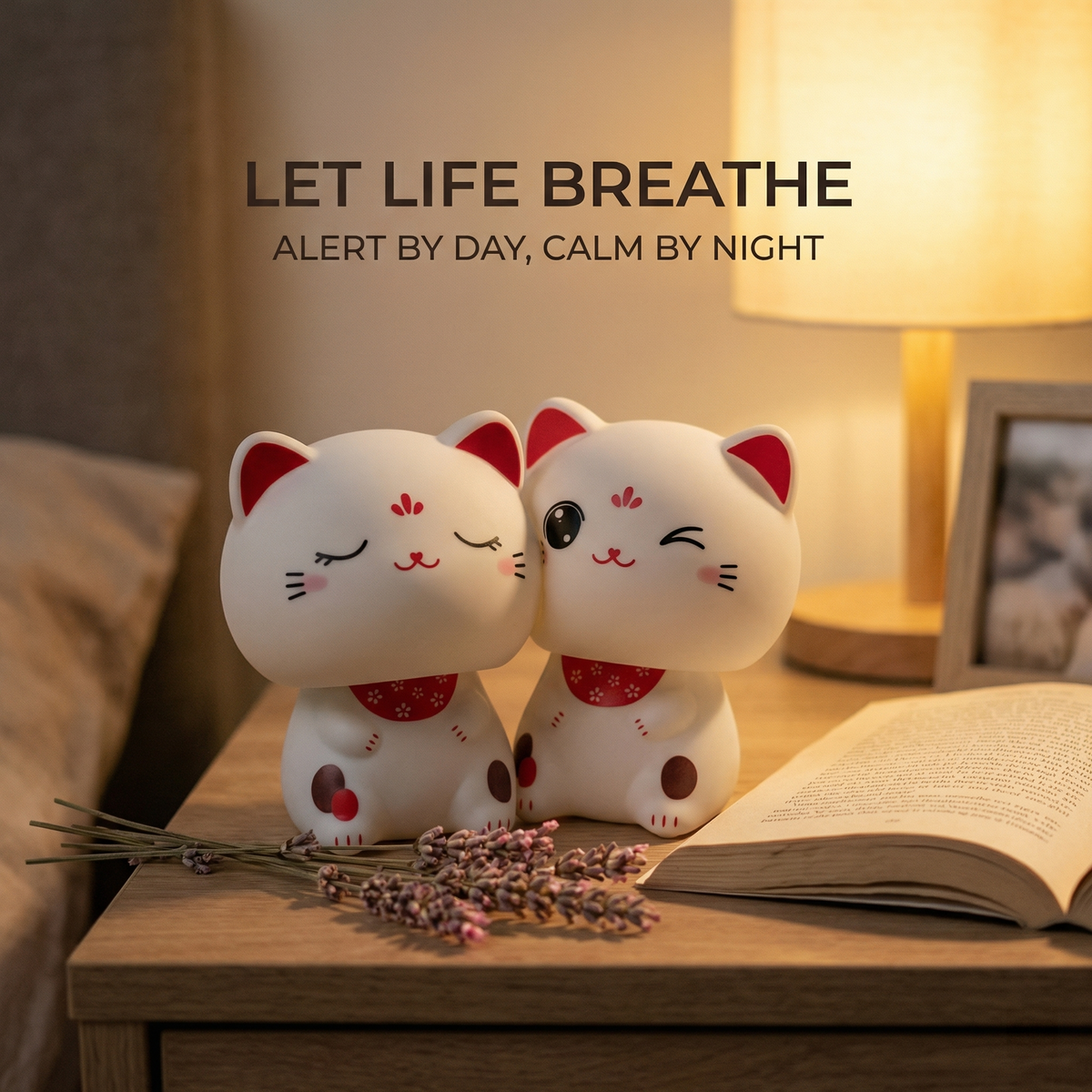 DUO-BIGHEAD solar lucky cat bundle - image 4 - LIEE FLAT CAT