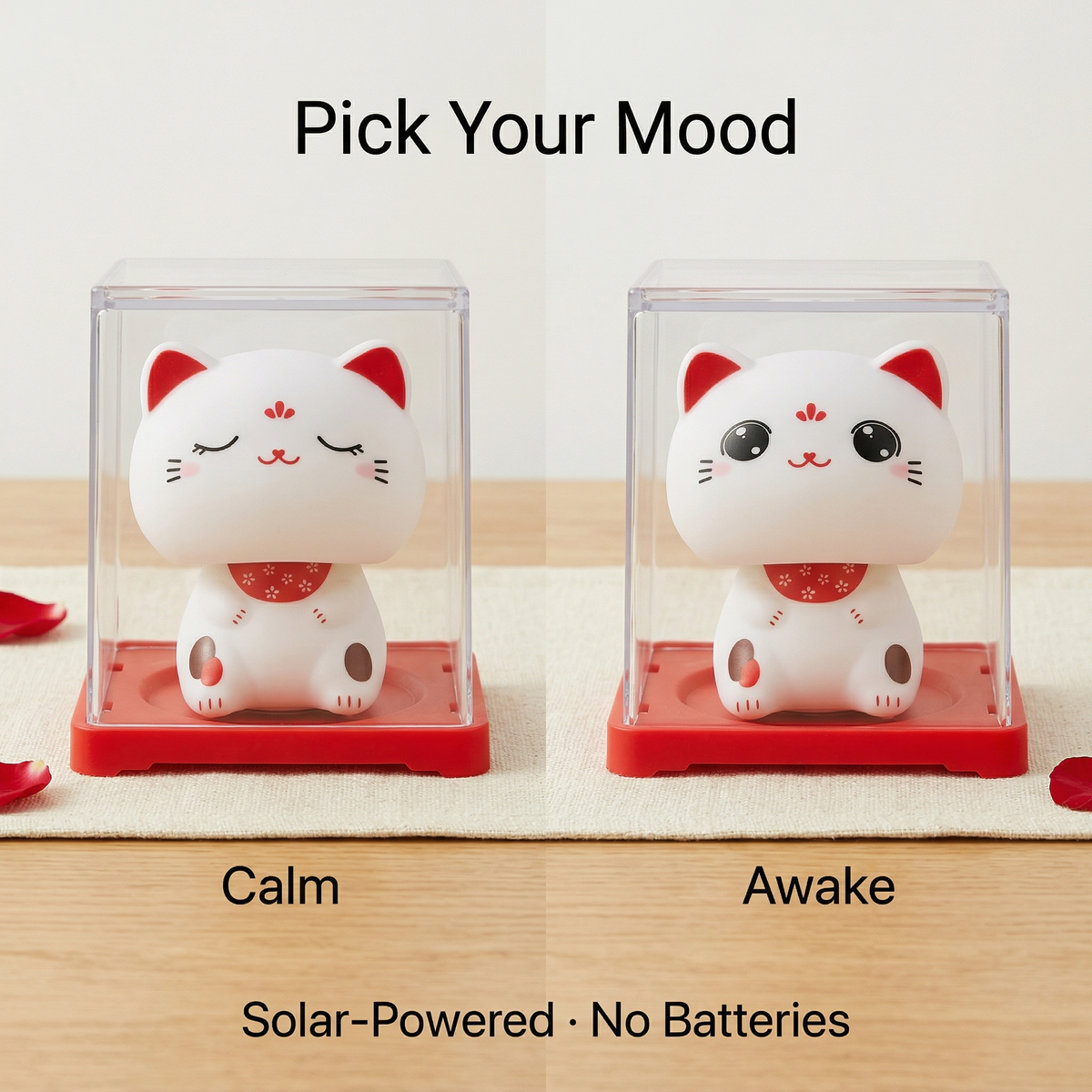 DUO-BIGHEAD solar lucky cat bundle - image 6 - LIEE FLAT CAT