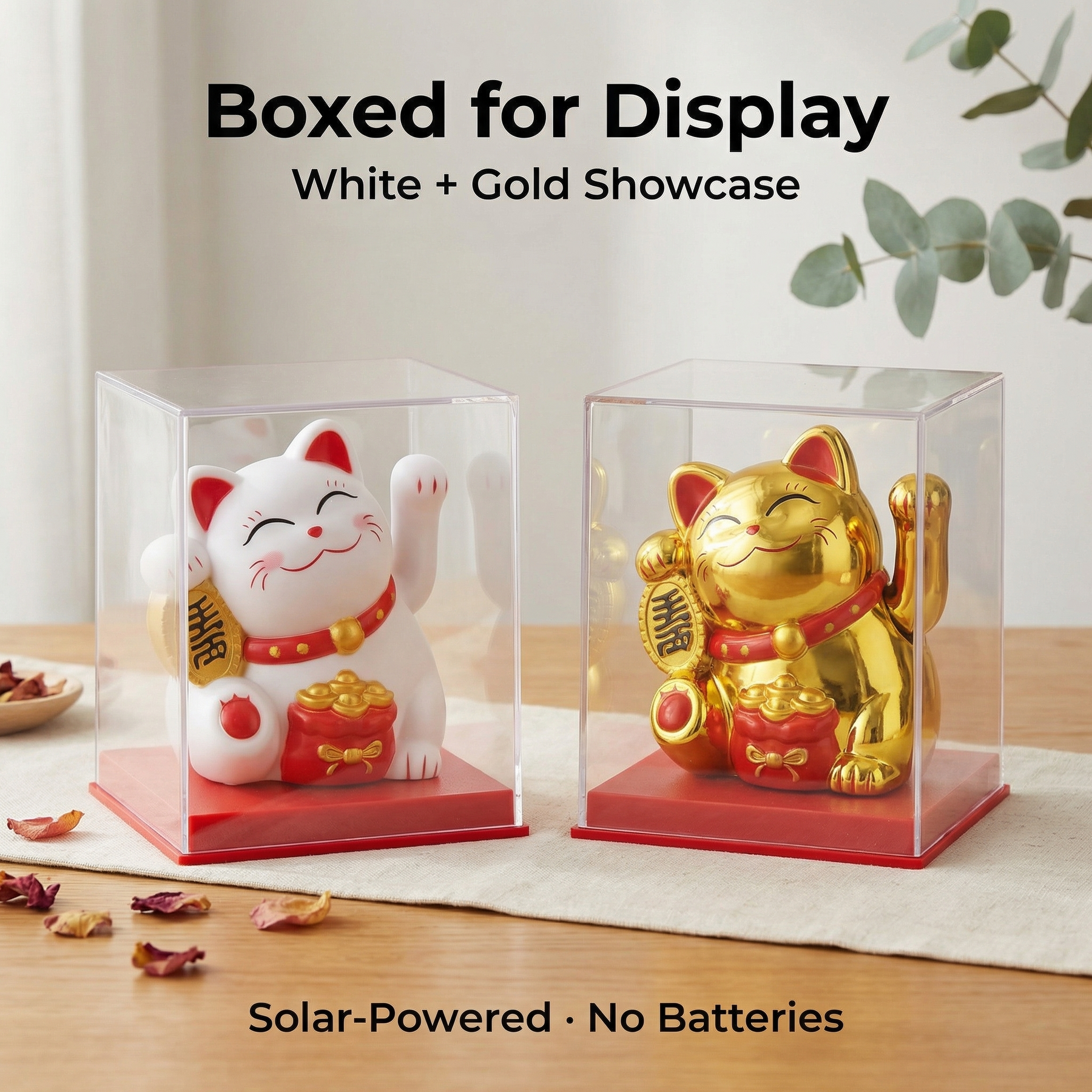 DUO-DISPLAY solar lucky cat bundle - image 6 - LIEE FLAT CAT