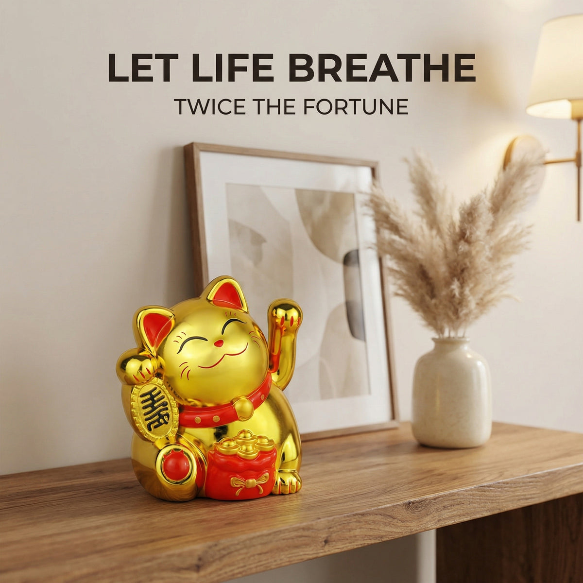 Golden Duo solar lucky cat bundle - image 4 - LIEE FLAT CAT