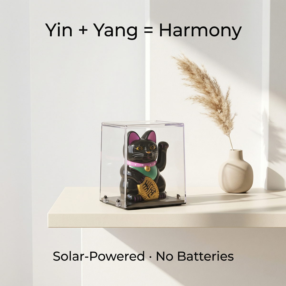 DUO-YINYANG solar lucky cat bundle - image 5 - LIEE FLAT CAT