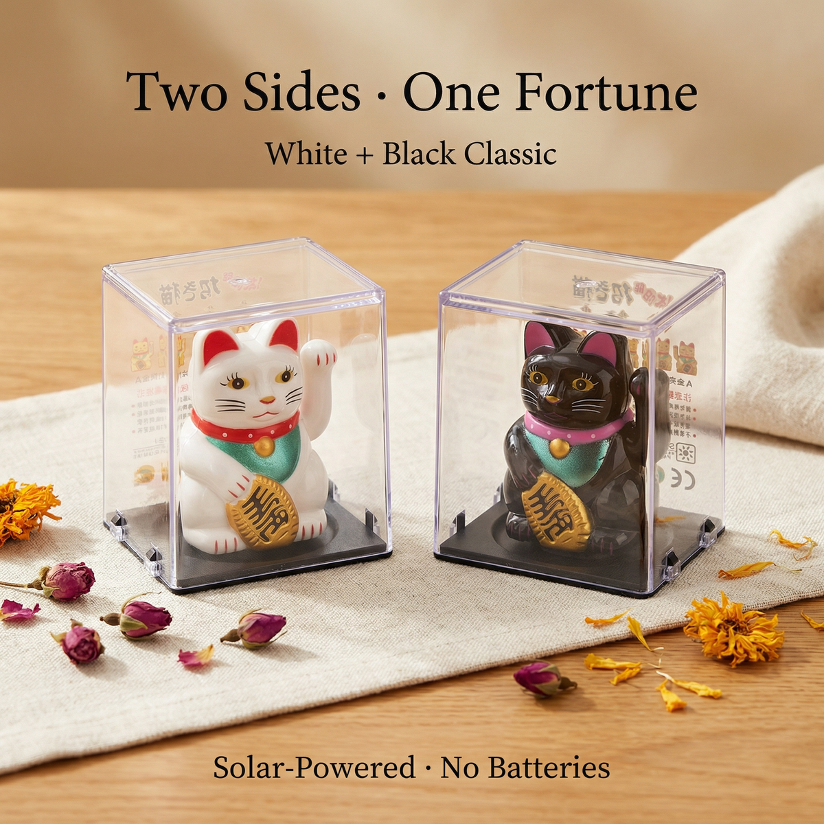 DUO-YINYANG solar lucky cat bundle - image 6 - LIEE FLAT CAT