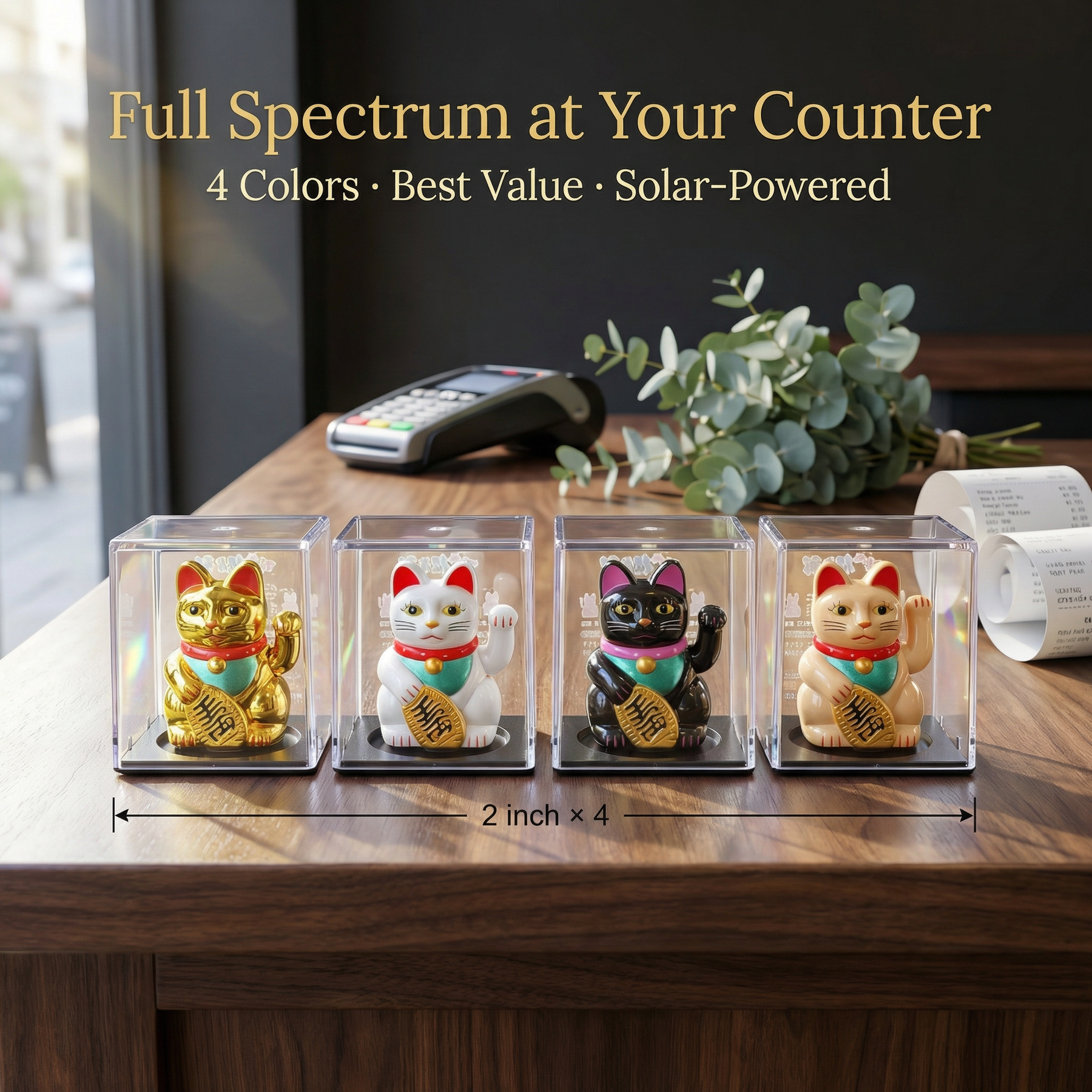 QUAD-SPECTRUM solar lucky cat bundle - image 3 - LIEE FLAT CAT