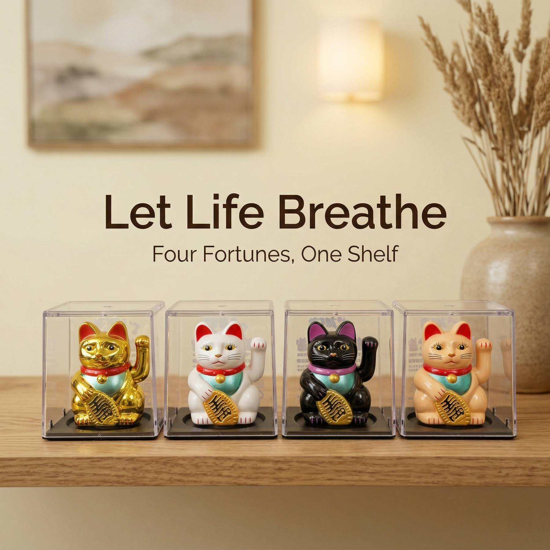 QUAD-SPECTRUM solar lucky cat bundle - image 4 - LIEE FLAT CAT