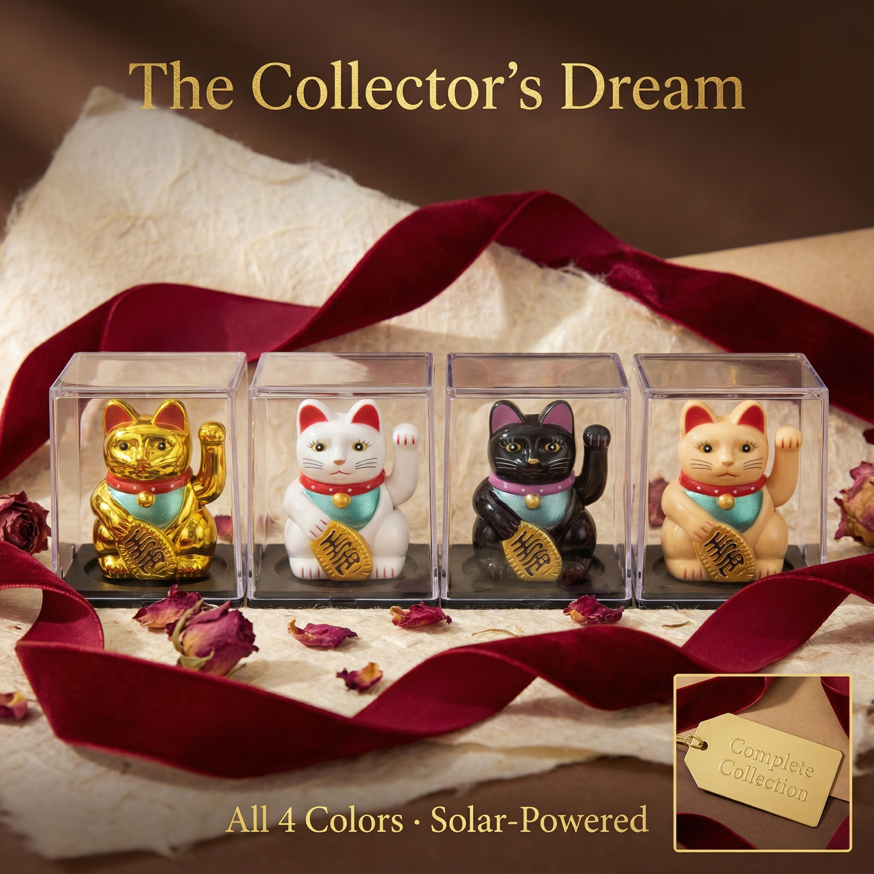 QUAD-SPECTRUM solar lucky cat bundle - image 5 - LIEE FLAT CAT