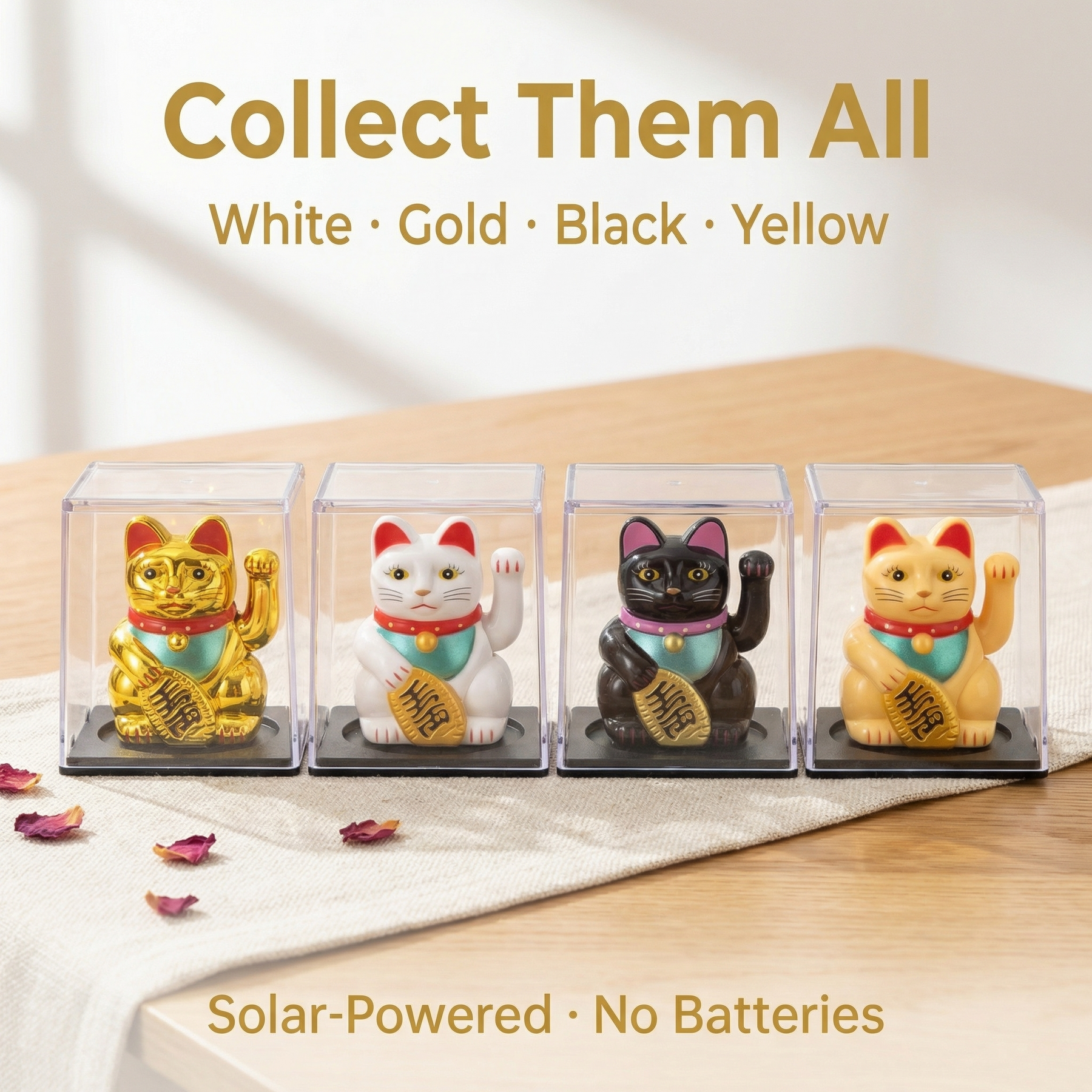QUAD-SPECTRUM solar lucky cat bundle - image 6 - LIEE FLAT CAT
