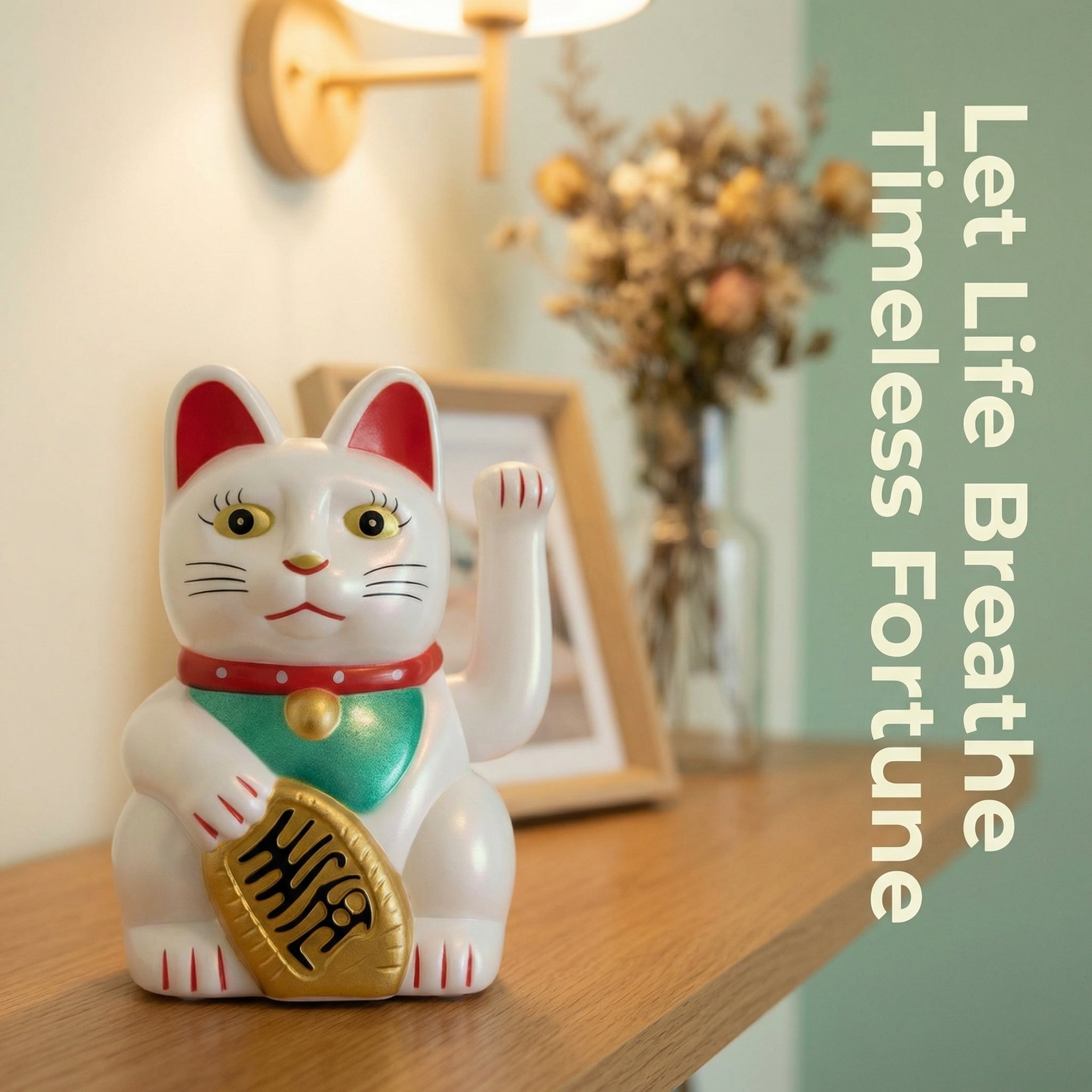 Solar Lucky Cat 3-Inch Classic — White, Gold, or Black - image 4 - LIEE FLAT CAT