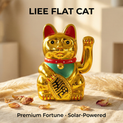 Solar Lucky Cat 5-Inch — The Flagship Desk & Shop Edition - image 1 - LIEE FLAT CAT