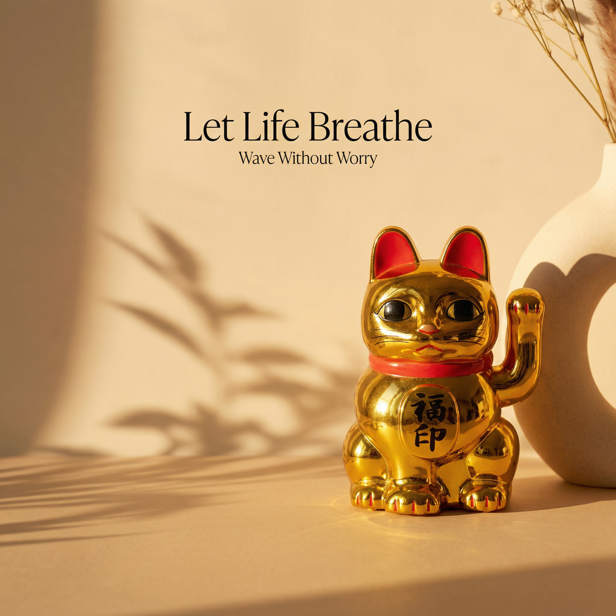 Solar Lucky Cat 2-Inch — Fu Blessing Edition - image 4 - LIEE FLAT CAT