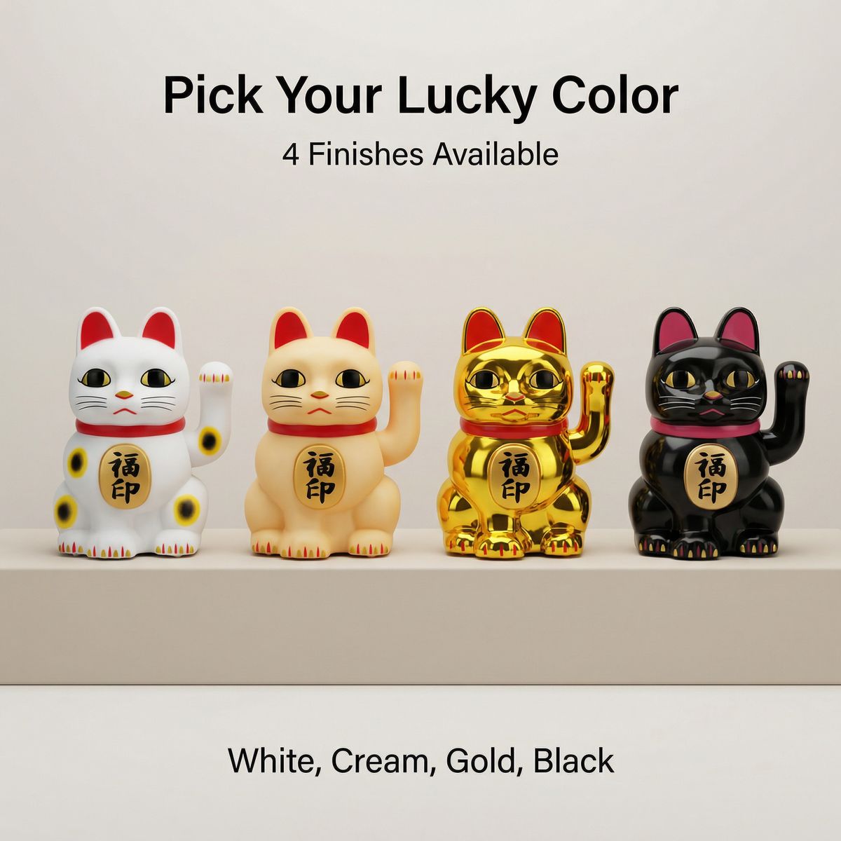 Solar Lucky Cat 2-Inch — Fu Blessing Edition - image 6 - LIEE FLAT CAT