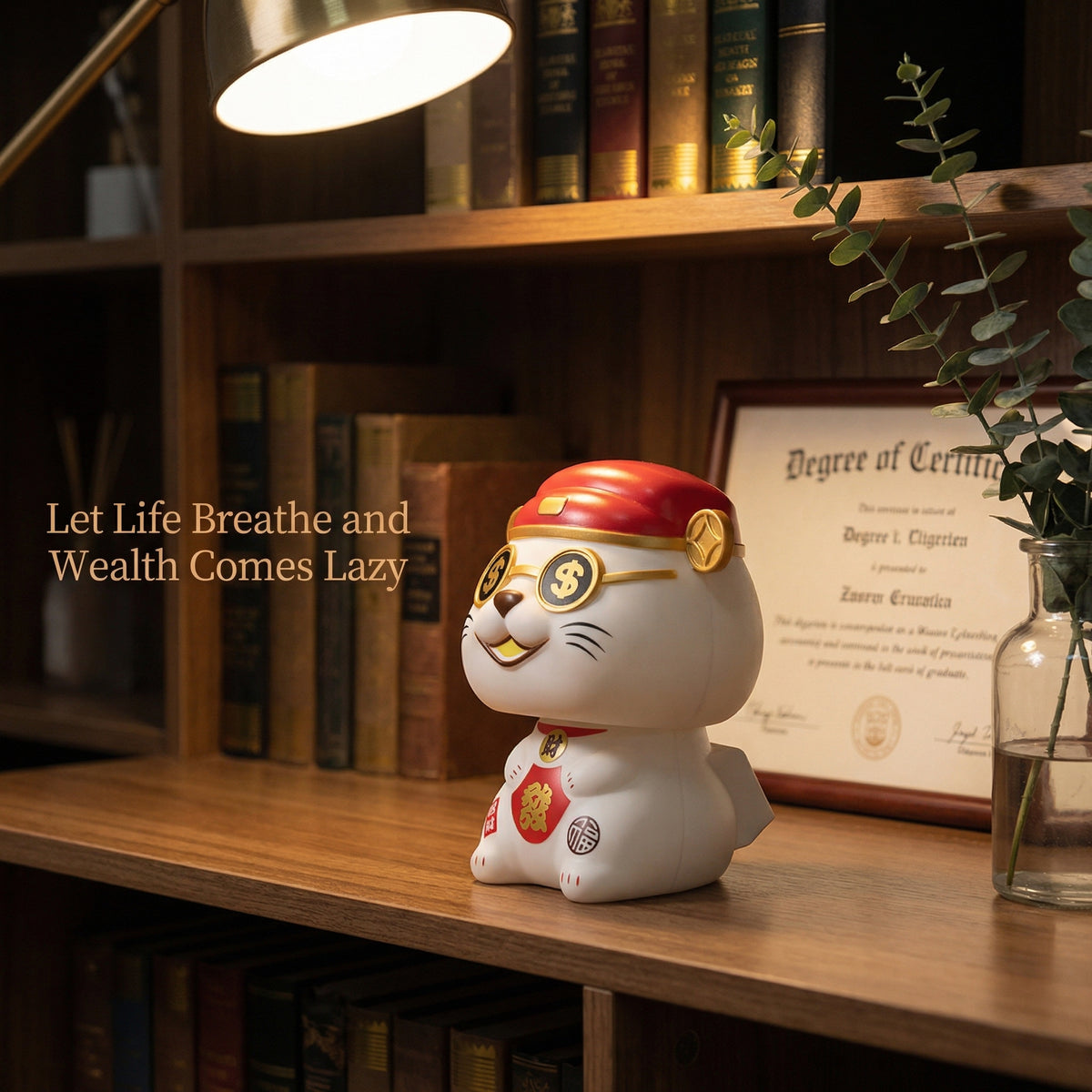 Solar Lucky Cat with Sunglasses — Cool Cat Edition - image 4 - LIEE FLAT CAT