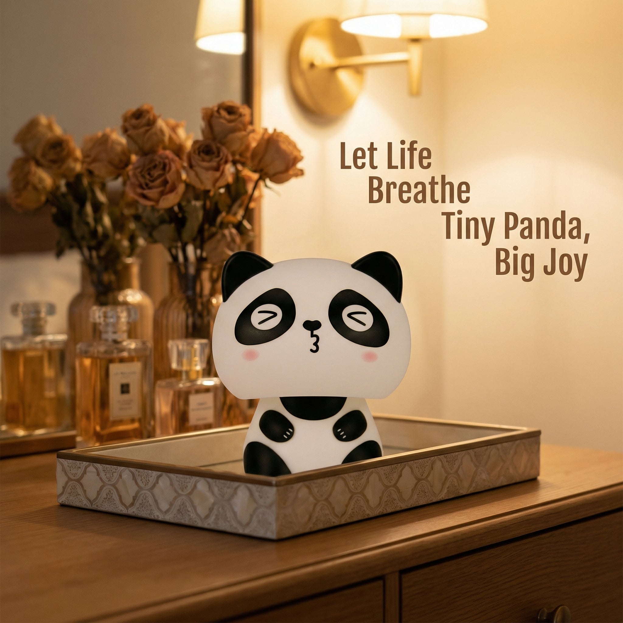 Solar Mini Panda 2-Inch — Tiny Desk & Car Companion - image 4 - LIEE FLAT CAT