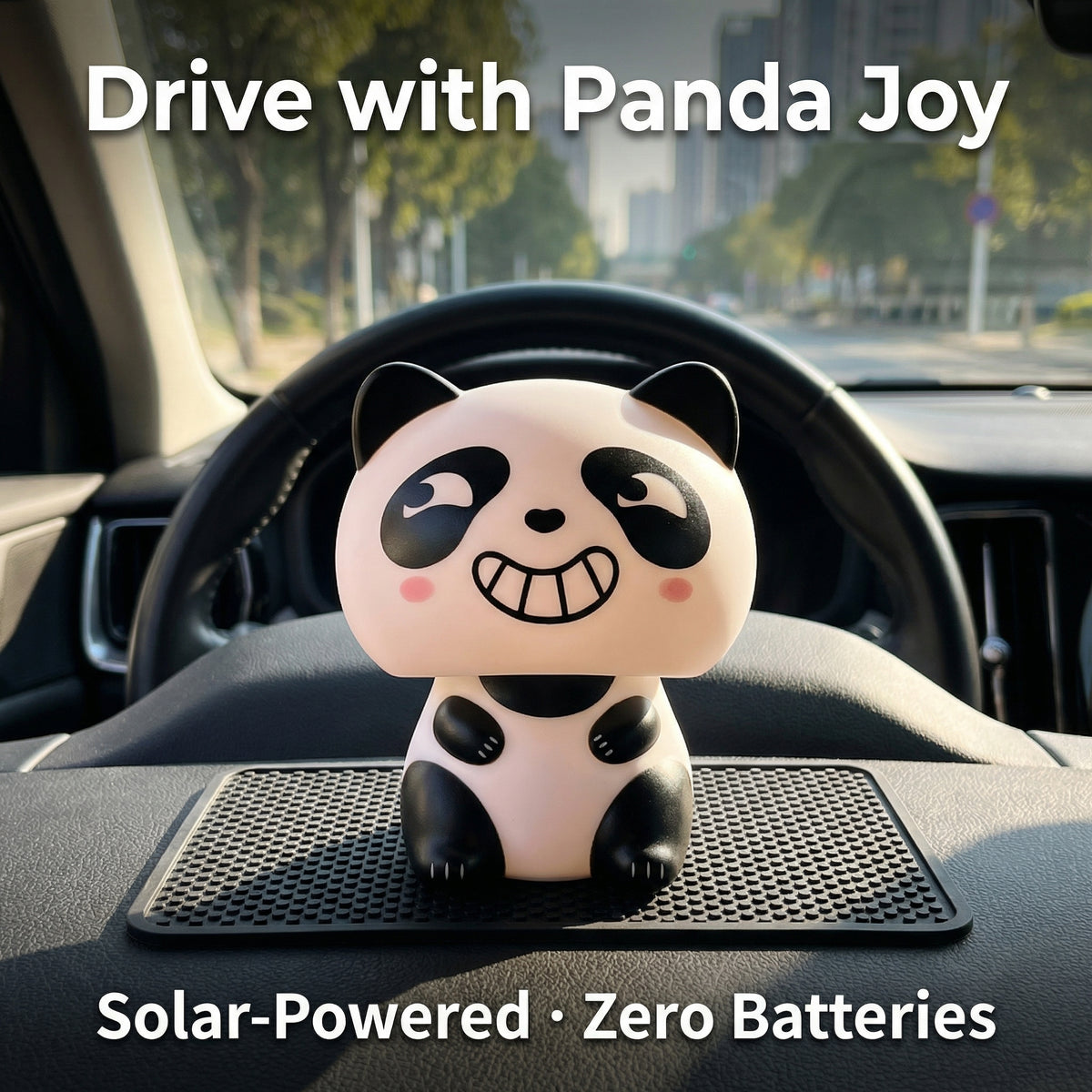 Solar Mini Panda 2-Inch — Tiny Desk & Car Companion - image 5 - LIEE FLAT CAT