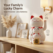 Solar Smiley Cat 4.5-Inch Large Edition side view - LIEE FLAT CAT